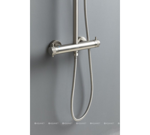 Душевая система Allen Brau Fantasy с термостатом и верхним душем 300 мм брашированный никель 5.11001-BN
