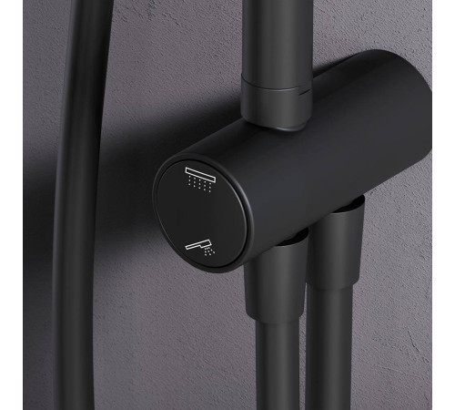 Душевая система AM.PM Like матовый черный F0790022