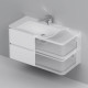 Тумба под раковину подвесная AM.PM Inspire V2.0 100 см белый глянец M30FHX1002WG