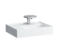 Раковина Laufen Kartell 60x46x12 см 1 отверстие скрытый слив полка слева белая 8.1033.5.000.104.1