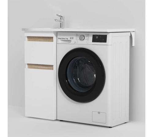 Раковина над стиральной машиной AM.PM X-Joy 100 см левая M85AWPL1001WG