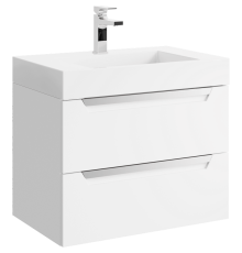 Тумба под умывальник подвесная AQUATON Cube 700х508х445 мм белый CUB0107W