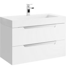 Тумба под умывальник подвесная AQUATON Cube 900х508х445 мм белый CUB0109W