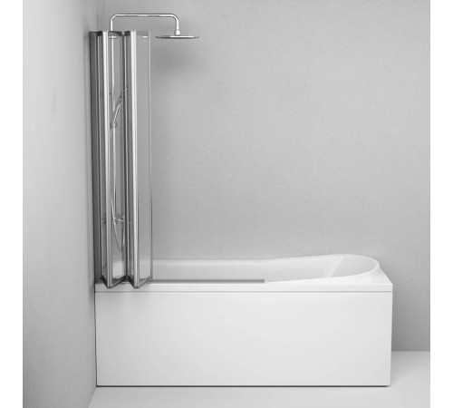 Шторка на ванну AM.PM Like 100х140 см поворотно-складная W80BS-100-140CT