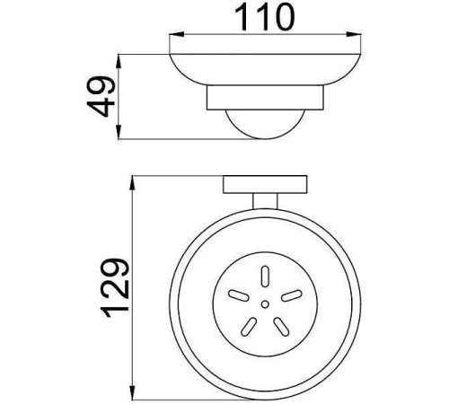 Мыльница для ванной Allen Brau Priority белый/черный 6.31005-31