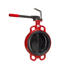 Затвор дисковый поворотный Гранвэл ЗПВС FL(w)-3-025/032-MN-Е Ду 25/32 Ру 16 межфланцевый с рукояткой BD01I30643