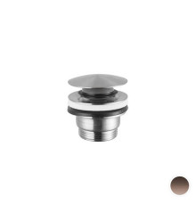 Донный клапан нажимной Newform X-STEEL 316 Stop&Go для раковин 15-67 мм PVD Brushed copper bronze 24686.59.067