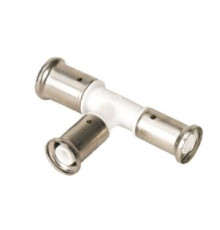 Тройник переходный Henco ПВДФ пресс белый 26x16x16 мм 11PKW-261616