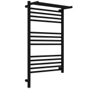 Полотенцесушитель электрический Сунержа Богема 3.1 с 1 полкой 500x800 мм левый черный матовый 31-6006-8050