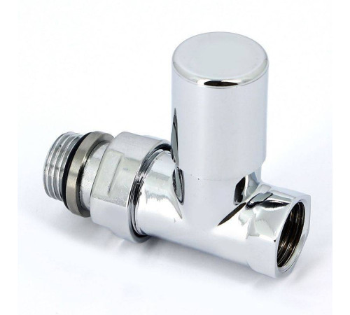 Вентиль радиаторный ручной Carlo Poletti Compact 1/2 НВ прямой хром V150710B