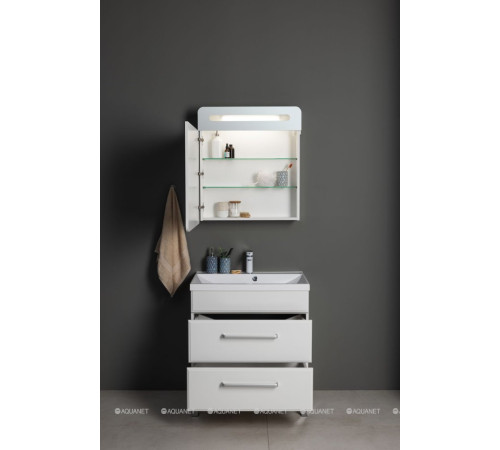 Тумба под раковину Aquanet Лукка 75 белый 00302397