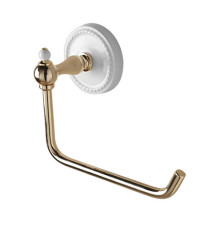 Держатель туалетной бумаги Devon&Devon Dorothy подвесной бронза/белый DOR411BR