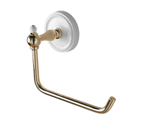 Держатель туалетной бумаги Devon&Devon Dorothy подвесной бронза/белый DOR411BR