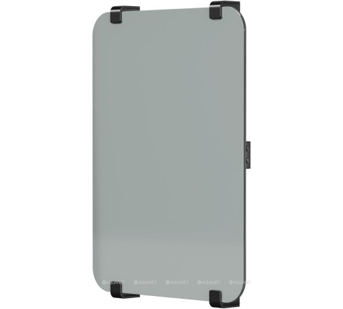 Полотенцесушитель Allen Brau INFINITY 600х440 мм зеркало с рейлингом 2.0 и креплением черный браш 00325656