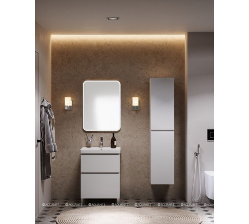 Шкаф-пенал Aquanet Вега 35 белый глянец 00329126