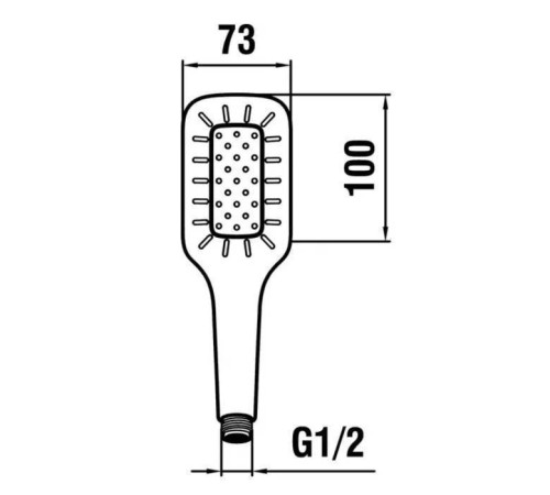 Ручной душ Laufen MyCity 1 режим хром HF939030100000