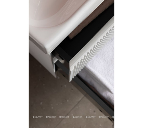 Тумба с раковиной Aquanet Альтера 80 белый матовый 00340887