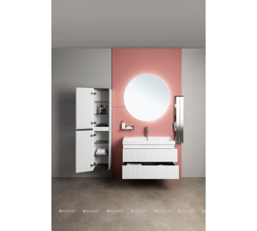 Тумба с раковиной Aquanet Альтера 80 белый матовый 00340887