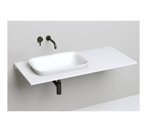 Раковина накладная Salini Marea 60х40х16 см S-Stone белый матовый 1802202M