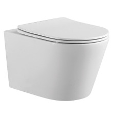 Унитаз подвесной безободковый Aquatek Вега 525х360х320 мм с сиденьем микролифт AQ1905-00