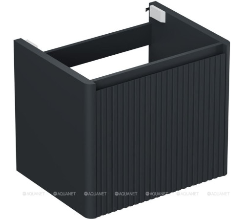 Тумба Allen Brau GRAVITY 60 см 1 ящик с фрезеровкой антрацит матовый 1.370016.AM