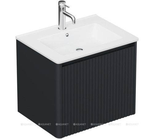 Тумба Allen Brau GRAVITY 60 см 1 ящик с фрезеровкой антрацит матовый 1.370016.AM