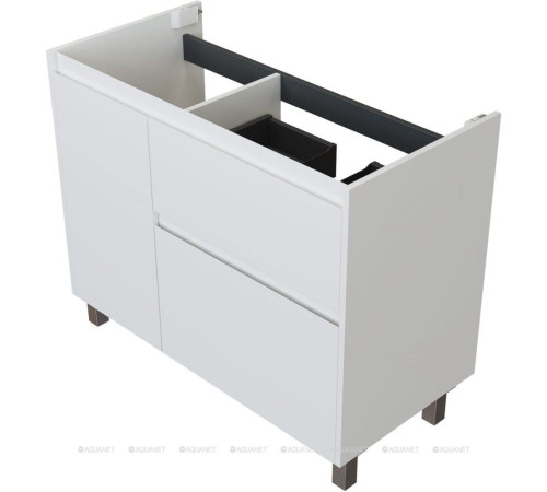 Тумба с раковиной Aquanet Nova Lite 2.0 90 R напольная белый глянец 00365929