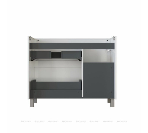 Тумба с раковиной Aquanet Nova Lite 2.0 90 R напольная белый глянец 00365929