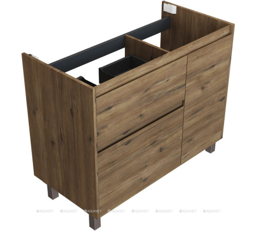 Тумба под раковину Aquanet Nova Lite 2.0 100 L напольная дуб рустикальный 00346348