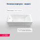 Ванна акриловая Aquanet Bright 180x75 см с каркасом и сливом-переливом 00347766
