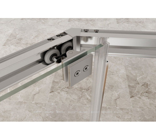 Душевое ограждение Aquanet Bright 900х900 мм пентагональное хром AE90-P-90x90-CT