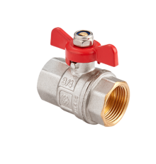 Кран шаровой HOGART Premium 1/2 ВВ PN 40 ручка-бабочка HOGBV91304