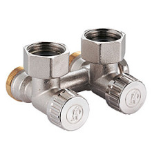 Узел нижнего подключения Giacomini R384 угловой H-образный 3/4 x 3/4 R384X002