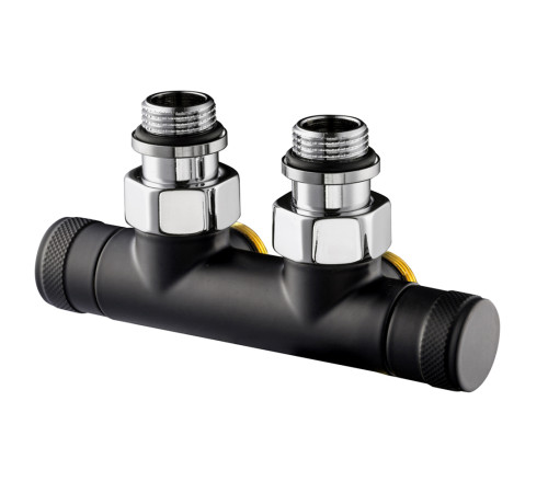 Узел нижнего подключения угловой SR Rubinetterie Tondera 1/2x3/4 черный 0699-1500VCES