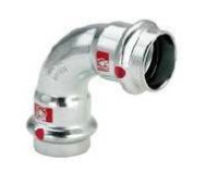 Отвод Viega Prestabo 90° 15 мм оцинкованная сталь 558123