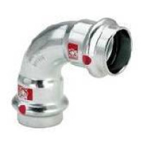 Отвод Viega Prestabo 90° 15 мм оцинкованная сталь 558123
