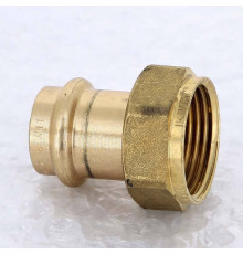 Муфта пресс с накидной гайкой Viega Sanpress 22x1 бронза 265687
