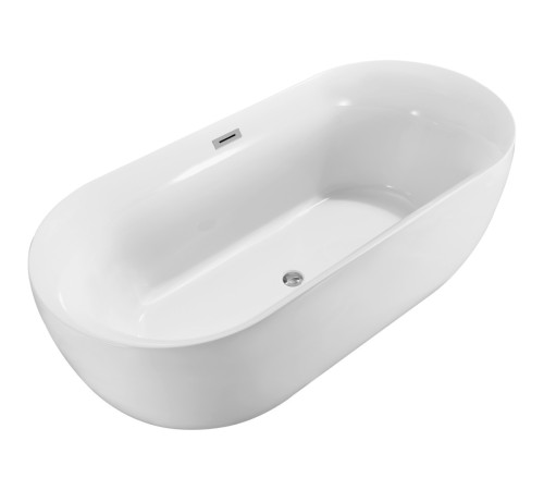 Ванна акриловая отдельностоящая Aquanet АФИНА 1700x780x600 мм со сливом и ножками AQ-44778