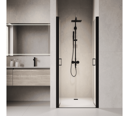 Душевая дверь RGW Passage PA-104B 700 мм маятниковая черный 060810407-14