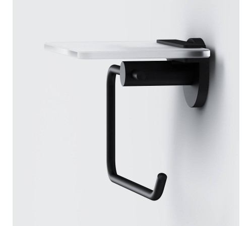 Держатель для туалетной бумаги с полкой AM.PM X-Joy черный A85A341522