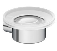 Мыльница настенная Kludi Vela R белое матовое стекло хром 5898505