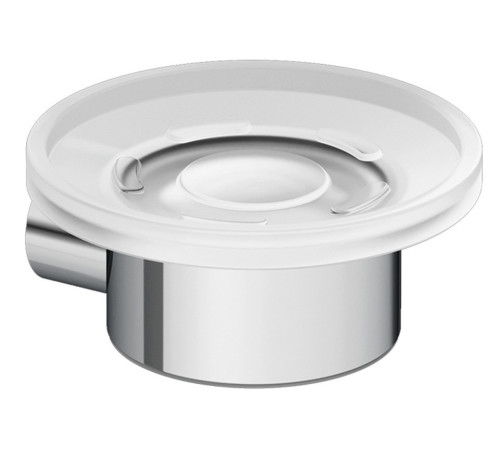 Мыльница настенная Kludi Vela R белое матовое стекло хром 5898505