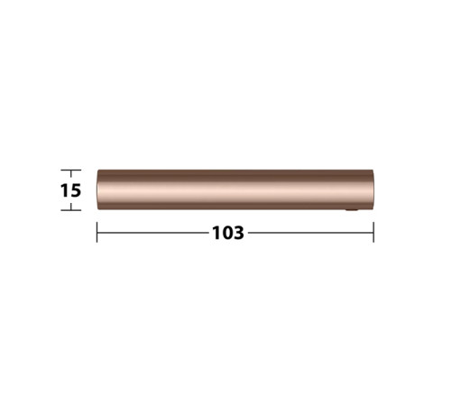 Держатель запасного рулона туалетной бумаги Keuco Edition 400 подвесной brushed red gold 11563290000