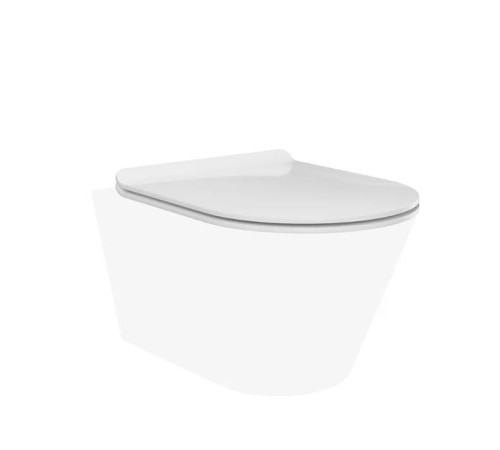 Сиденье для унитаза Kerama Marazzi Plaza Modern белое глянцевое PLMR.seat.02\WHT