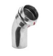 Угол 45° Viega Prestabo из оцинкованной стали 35 мм 558376