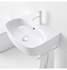 Раковина подвесная/накладная Kerasan Nolita 60х45 см 1 отв. белый глянцевый 534101