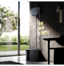 Унитаз напольный Kerasan The New Yorker 60х36.5 см с высоким бачком черный матовый 561831/569131/568031/759290/7593K1