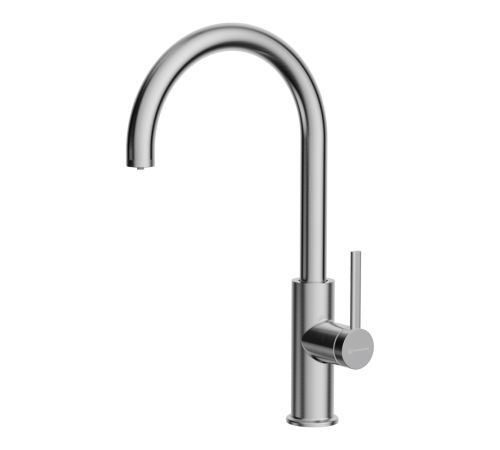 Смеситель для кухни Omoikiri Okawa 2 Plus BN с подключением фильтра нержавеющая сталь 4994549