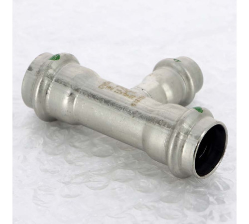 Тройник пресс Viega Sanpress Inox 22x15x22 мм нержавеющая сталь 435936