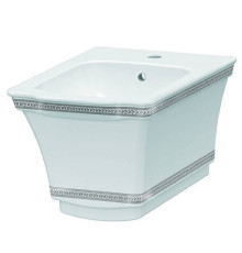 Биде подвесное Boheme Hermitage 37х52х40 см белый хром 953-CR